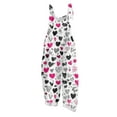 thumbnail image 2 of Valentines Womens Overalls Cute Pink Heart Print Wide Leg Overalls Casual Spring Summer Outfits Valentine's Casual Rompers with Pockets 2026, 2 of 4