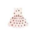 thumbnail image 5 of Kensie Girl Ruffle Cap Sleeve Dress with Strawberry Sequins Sizes 4-16, 5 of 6