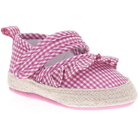 Baby Girls' Gingham Espadrille Shoe - Walmart.com