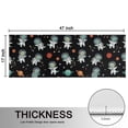 thumbnail image 5 of Kitchen Rugs Sets Of 2,Black Cartoon Astronaut Dinosaurs Planets Pattern Anti Fatigue Kitchen Mat Rugs Non Slip Washable,Decorative Kitchen Floor Mats for Kitchen,Sink,Laundry,17"X47", 5 of 5