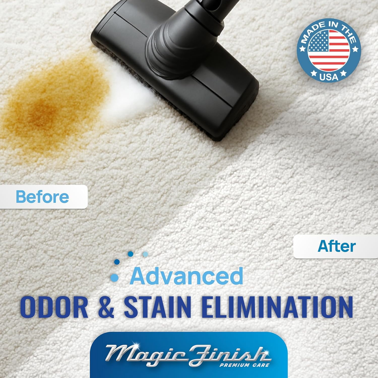 Pet Odor & Stain Remover (32 oz) – Enzyme Cleaner for Dog & Cat Urine, Vomit, and Messes – Kid & Pet-Friendly Rug & Multisurface Upholstery Deodorizer with Apple Blossom Scent