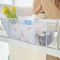 thumbnail image 5 of Aodebiao Iron Bedside Caddy Organizer, Dorm Storage Basket, Bed Head Hanging Shelf for Phones Books Essentials, Space Saving Bed Rail Holder, 5 of 6