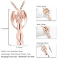 thumbnail image 4 of Angel Lady Stainless Steel Cremation Pendant Necklace Ashes Keepsake Holder Memorial Urn Jewelry for Human Ashes, 4 of 5