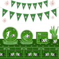 thumbnail image 4 of Vasos de papel de fútbol, ​​vasos de fiesta de fútbol desechables de 9 onzas para bebidas frías y calientes, vasos de papel duraderos para niños, tema deportivo de fútbol JAMW Sencillez, 4 of 4