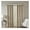 Champagne Polyester, variant on Knitted Jacquard Damask Total Blackout Grommet Top Curtain Panel(Only 1 Pc Panel)