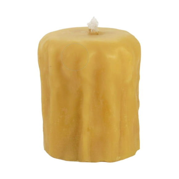 Cernunnos Farms - Bougies en Cire d'Abeille - Petite Bougie Pilier Rustique en Cire d'Abeille - Cire d'Abeille Canadienne Pure - Durée de Combustion de 35 Heures - Parfum Naturel de Miel