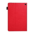 thumbnail image 5 of Case for Amazon Fire HD 10 13th Generation 2023, PU Leather Folio Multi-Angle Viewing Stand Card Slots Case with Elastic Band Auto Wake/Sleep Magnetic Case Cover for Fire HD 10 13th Gen, Red, 5 of 5