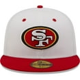 thumbnail image 2 of Men's New Era  White/Scarlet San Francisco 49ers Flipside 2Tone 59FIFTY Fitted Hat, 2 of 5