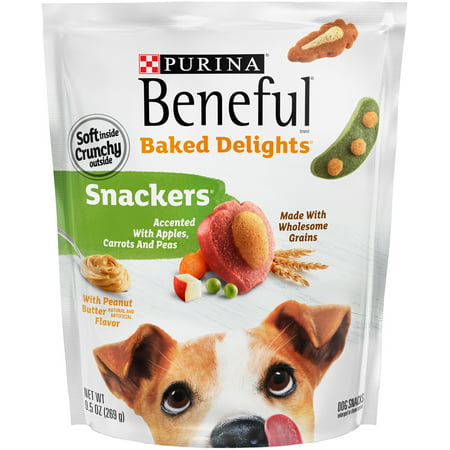 Purina Beneful Dog Training Treats, Baked Delights Snackers - (5) 9.5 oz.