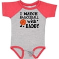 thumbnail image 3 of Inktastic I Watch Basketball with Daddy Boys Baby Bodysuit, 3 of 5