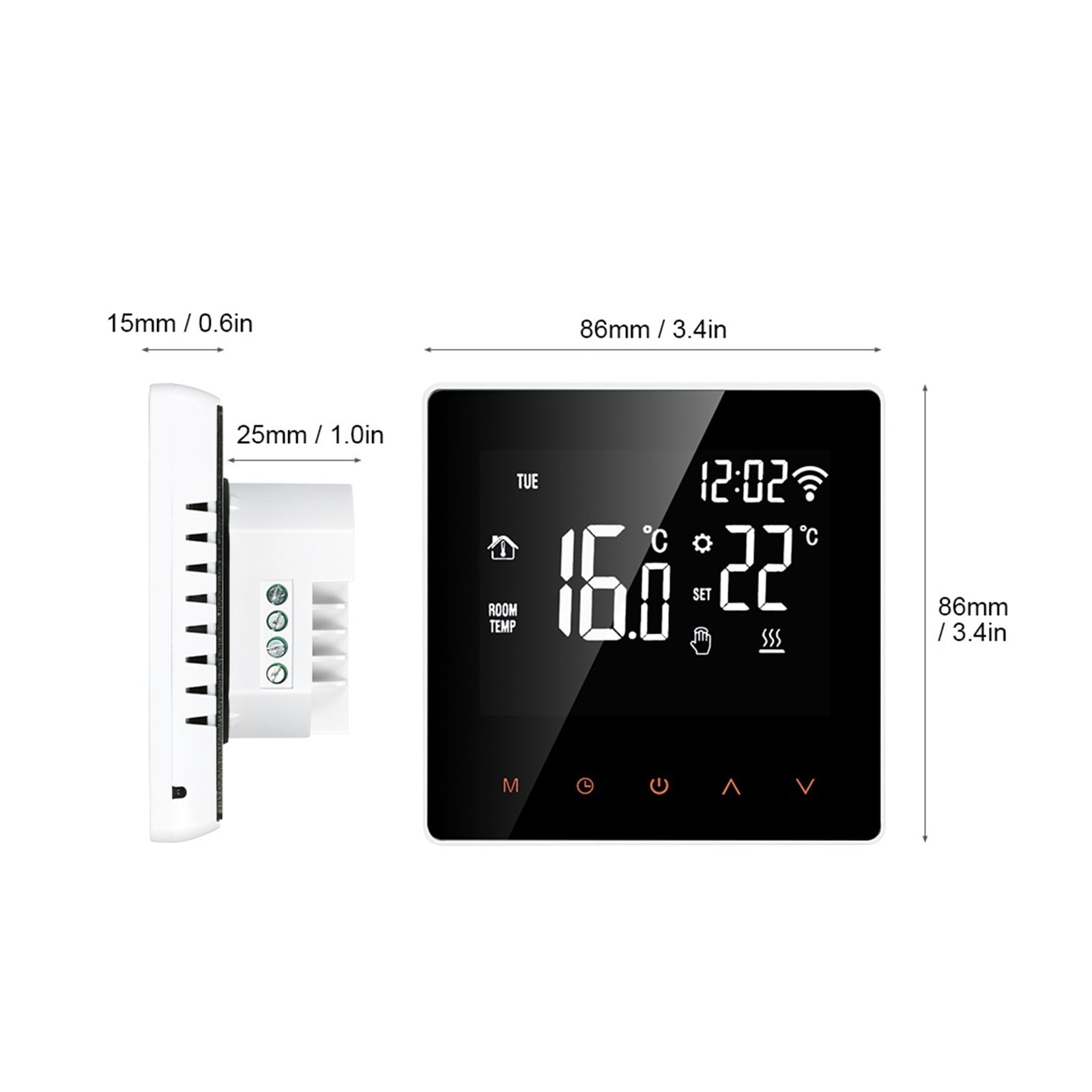 Tuya Smart Thermostat, Electric Floor Heating Water/Gas Boiler Temperature Remote Controller