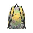 thumbnail image 2 of Yiaed Flower Butterfly Skull Couple Print Backpack, Premium Laptop Backpack, Travel Backpack for Women, Lightweight Backpacks, Comfortable Back Pack-Medium, 2 of 7