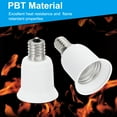 thumbnail image 3 of Adaptador de socket de luz Uxcell E17 a E26/E27, 3 piezas, soporte de lámpara convierte la base de tornillo para bombilla halógena CFL, blanco, 3 of 5
