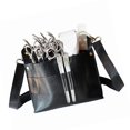 thumbnail image 2 of Barber Scissors Bag Hairstylist Waist Bag 7-Slot Scissor Holder Bag PU Leather Tool Bag for Scissor Hair Clips Combs Clippers Spray Bottle, 2 of 5