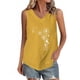 thumbnail image 1 of Tops de Lino para las Mujeres Pequeña Impresión Cuello Redondo Botón Arriba Manga Corta, Tops Cortos para las Mujeres, 1 of 4