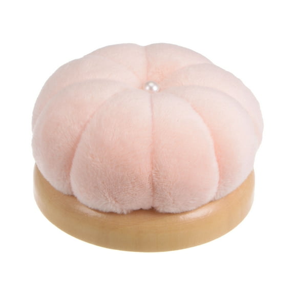 Uxcell Wooden Base Needle Pincushions Japanese Style Pin Cushions, Light Pink