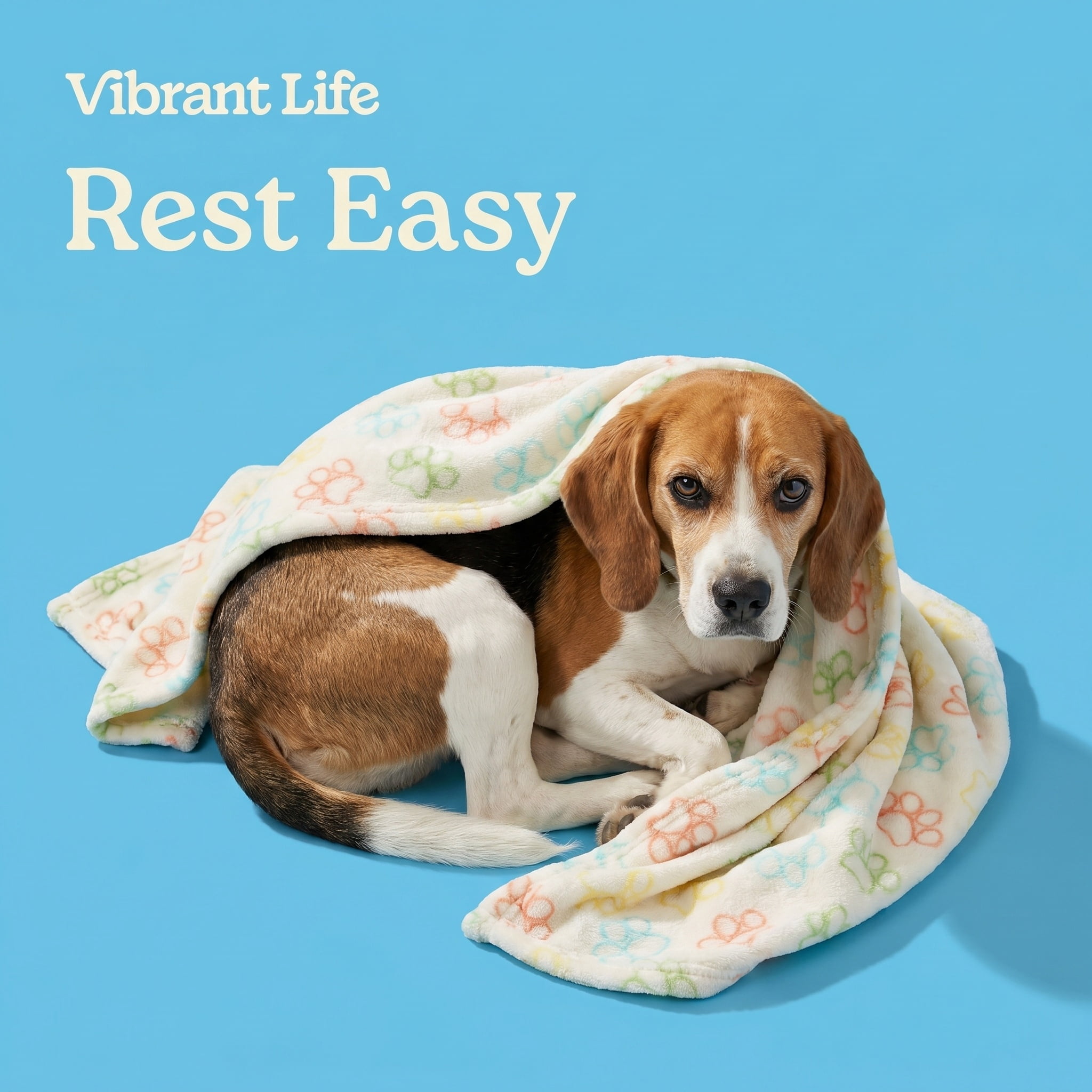 (2 pack) Vibrant Life Pet Throw, Multicolor Paws, 36" x 27"