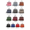 thumbnail image 4 of Bolso de cuero para niña, nuevas capas superiores de cuero, piel de vaca, moda, estampado de lichi, bolso Birkin, debería, 4 of 4