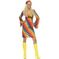 thumbnail image 4 of Smiffys Womens Hippie Rainbow Costume Set, 4 of 4