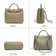 thumbnail image 4 of Woven Hobo Bags for Women Tote Bag, Woven Leather Shoulder Crossbody Bag Satchel Bag Woven Handbag Purses, 4 of 7