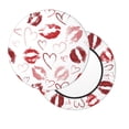 thumbnail image 2 of Balery Red Lips Fundas de asiento para taburete de bar redondo de tela de terciopelo ajustables que protegen de arañazos y manchas para sillas de 14 a 17 pulgadas.-13 inch, 2 of 7
