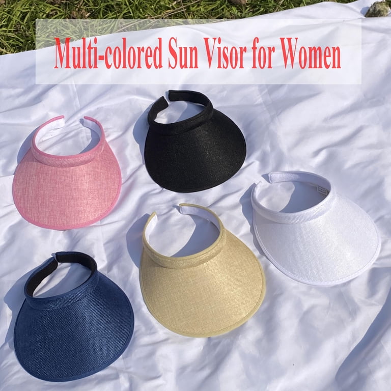 2 Pack Wide Brim Sun Visor Hats Women Men Large Clip-on  display picture 1