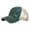 Green, variant on Casual Solid Broken Holes Washed Net Cap Tongue Hat Sunscreen Sun Visors Baseball Grey One Size