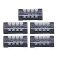 thumbnail image 2 of Bande de Borne de Blocage de Fil, TB Fixe 15A Laiton Professionnel Installation Facile Double Rangée Bande de Borne 5 Pcs pour Distribution d'Alimentation de Tunnel pour Éclairage 3 Bits 1503,4 Bits, 2 of 7
