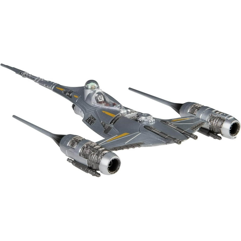 STAR WARS Micro Galaxy Squadron The Mandalorian's N-1 Starfighter - 5 inch  Play Vehicle with 1 inch Accessory