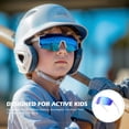 thumbnail image 2 of Gafas de Sol Deportivas Polarizadas Fanshen para Niños de 3 a 12 Años - Béisbol, 2 of 9
