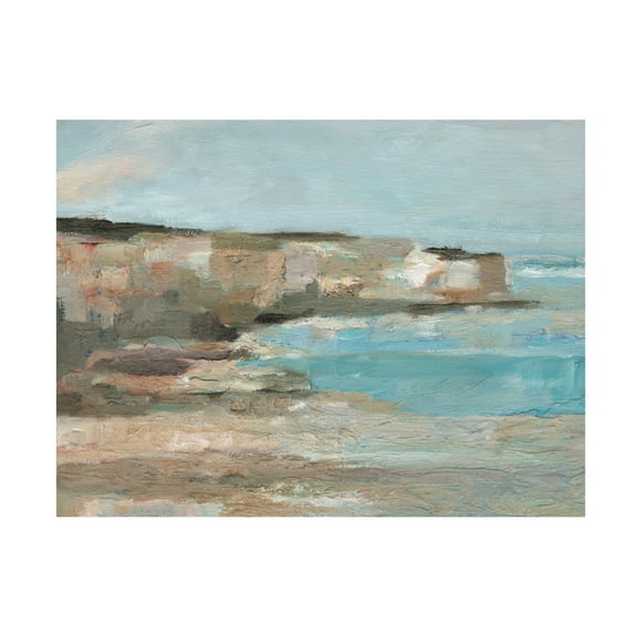 Trademark Fine Art Ethan Harper Neutral Coastal Cliffs I Canvas Wall Art
