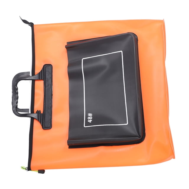 Cubo Plegable Para Peces De 48L, EVA Impermeable, Diseño Plegable A Prueba De Fugas, Cierre De Cremallera Para Acampar Al Aire Libre Con Bolsillos Laterales