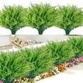 thumbnail image 3 of Lyacmy 24Pcs Artificial Flowers for Outdoor Cemetery Flower, Boston Ferns Faux Plants Outdoor Decor, UV Resistant Fake Ferns Shrubs Home Gardens Patio Yards, 3 of 7