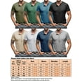thumbnail image 4 of Fangasis Men Henley Shirt Short Sleeve T Shirts Summer Tops Mens Casual Basic Tee Loose Fit Daily Wear Pullover Royal Blue M, 4 of 4
