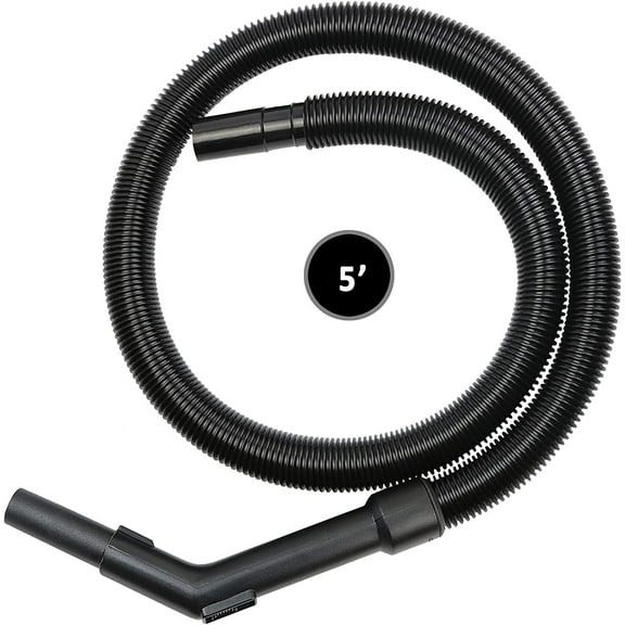 ALL PARTS ETC. 5 Ft Swivel Vacuum Hose for Stinger Shop Vac 2.5 Gal, 1.25" Replacement Hose – Compatible with Stinger Canister Vacuums, Bucket Head, Armor All, Some Milwaukee & More