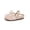 Khaki, variant on Gyujnb Toddler Girls Lace Mesh Ballet Flats Bowknot Elastic Strap Breathable Soft Sole for Fairy Style Casual Wear,6-6.5 Years