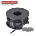 thumbnail image 2 of 26AWG Silicone Ribbon Cable 2Pin 26 Gauge Flat Cable Silicone Wire 15m/50ft Black Stranded Tinned Copper Wire, 2 of 6