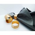 thumbnail image 3 of SKAVIJ Napkin Rings Set of 6 for Dinner Parties, Dining Table Decoration Handmade Napkin Holder (Gold), 3 of 5