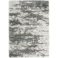 thumbnail image 2 of Nourison Dreamy Shag Abstract Contemporary Charcoal/Ivory 5'3" x 7'3" Area Rug, 2 of 10