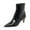 Black, variant on XYD Women Chic Kitten Low Heel Ankle Boots Pointed Closed Toe Booties Side Zipper Office Lady Dressy Work Shoes Size 7 Navy