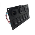 thumbnail image 4 of Scienceny Panel de interruptores de coche desmontable, reemplazo de 6 bandas, voltímetro de vehículo automotriz modificado, accesorios de pieza con tapa Paneles de instrumentos para automóviles Scienceny VI020701-00B, 4 of 6