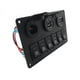 thumbnail image 4 of sweethay Panel de interruptores de coche desmontable, reemplazo de 6 bandas, voltímetro de vehículo automotriz modificado, accesorios de pieza Paneles de instrumentos para automóviles, 4 of 6