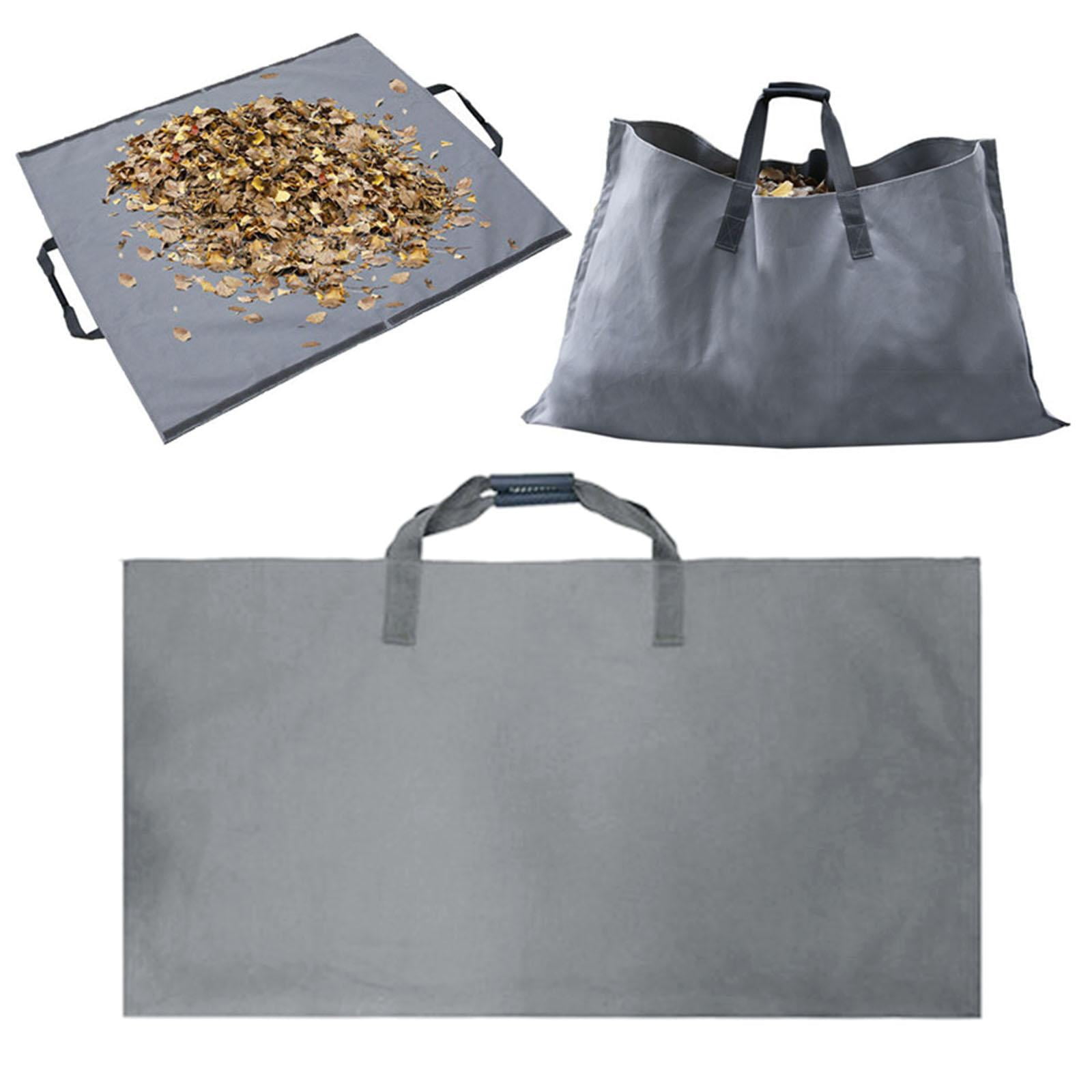 koolsoo Garden Bag Garden Waste Bags Reusable Leaf Bags Canvas Heavy Duty Gardening Bags Gray Walmart