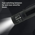 thumbnail image 6 of Rechargeable LED Flashlight Pen Clip Strong Light Zoom Mini Torch for Outdoor Camping Hiking Cycling 18650 Battery ABS Aluminum Alloy Waterproof, 6 of 9