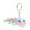 Light Purple, variant on 3D Printed Articulated Crocodile Keychain Flexible Reptile Figure Backpack Charm Creative Hanging Ornament for Modern Bag Decor and Keyrings Pink
