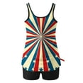 thumbnail image 6 of Enjoytime 4Th Of July Tummy Control Swimsuit Two Piece Bathing Suit Independence Day Print Strappy Back Set Holiday Tankini Top With Boyshorts Women Swimwear, 6 of 6