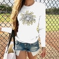 thumbnail image 1 of Hauts de Sortie pour Femmes Mode T-shirt Imprimé Bonne Année Manches Longues Col Rond Blouse Décontractée, 1 of 5