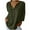 A001 Army Green, variant on bnaln Summer Tops for Women 2025 Trendy Casual Cotton Linen Shirts Button V Neck 3/4 Sleeve Loose Fit T-Shirts Oversized Tees Ladies Tops Henley Shirt Going Out Top Holiday Outfits