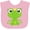 AD-Pink, variant on Inktastic Cute Frog, Green Frog, Frog Princess, Crown Girls Baby Bib