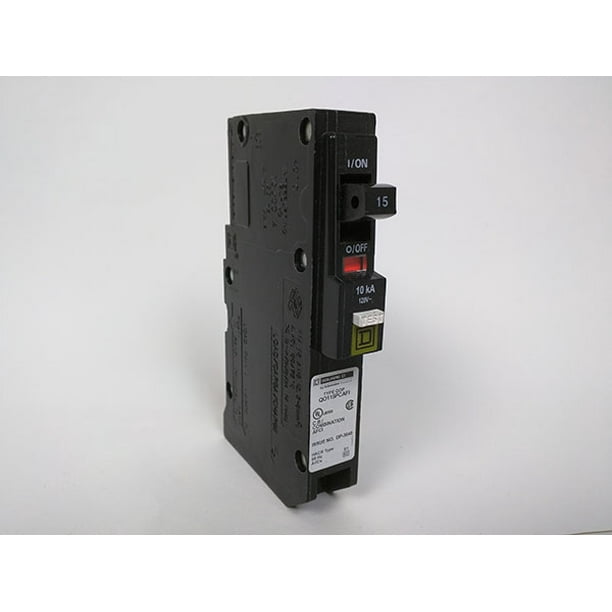 Square D QO115PCAFI PlugOn Neutral 15 Amp Arc Fault Breakers AFCI CAFI